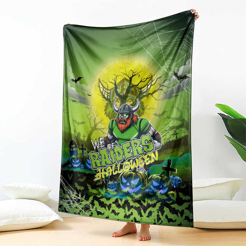 We Are Raiders Halloween Blanket Pumpkin Scary Spooky Season - Aussie Hoodie