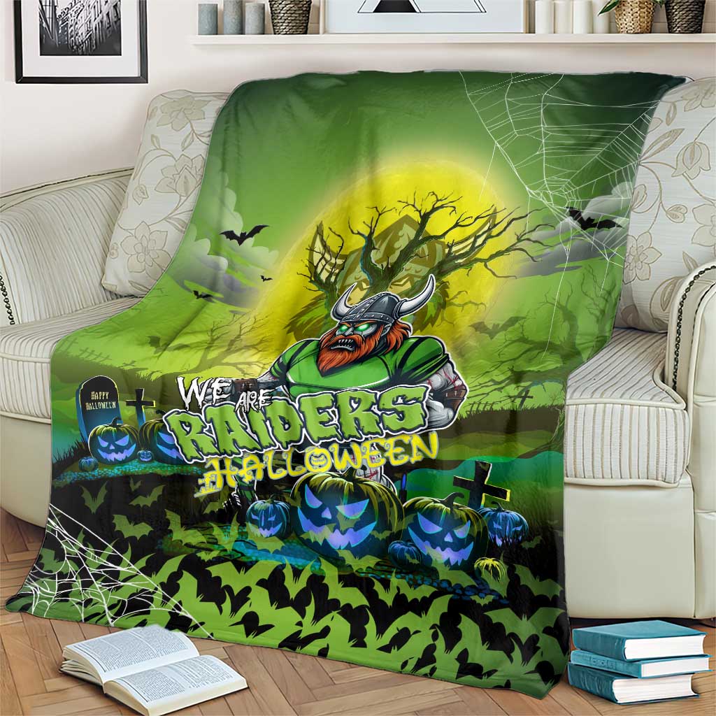 We Are Raiders Halloween Blanket Pumpkin Scary Spooky Season - Aussie Hoodie
