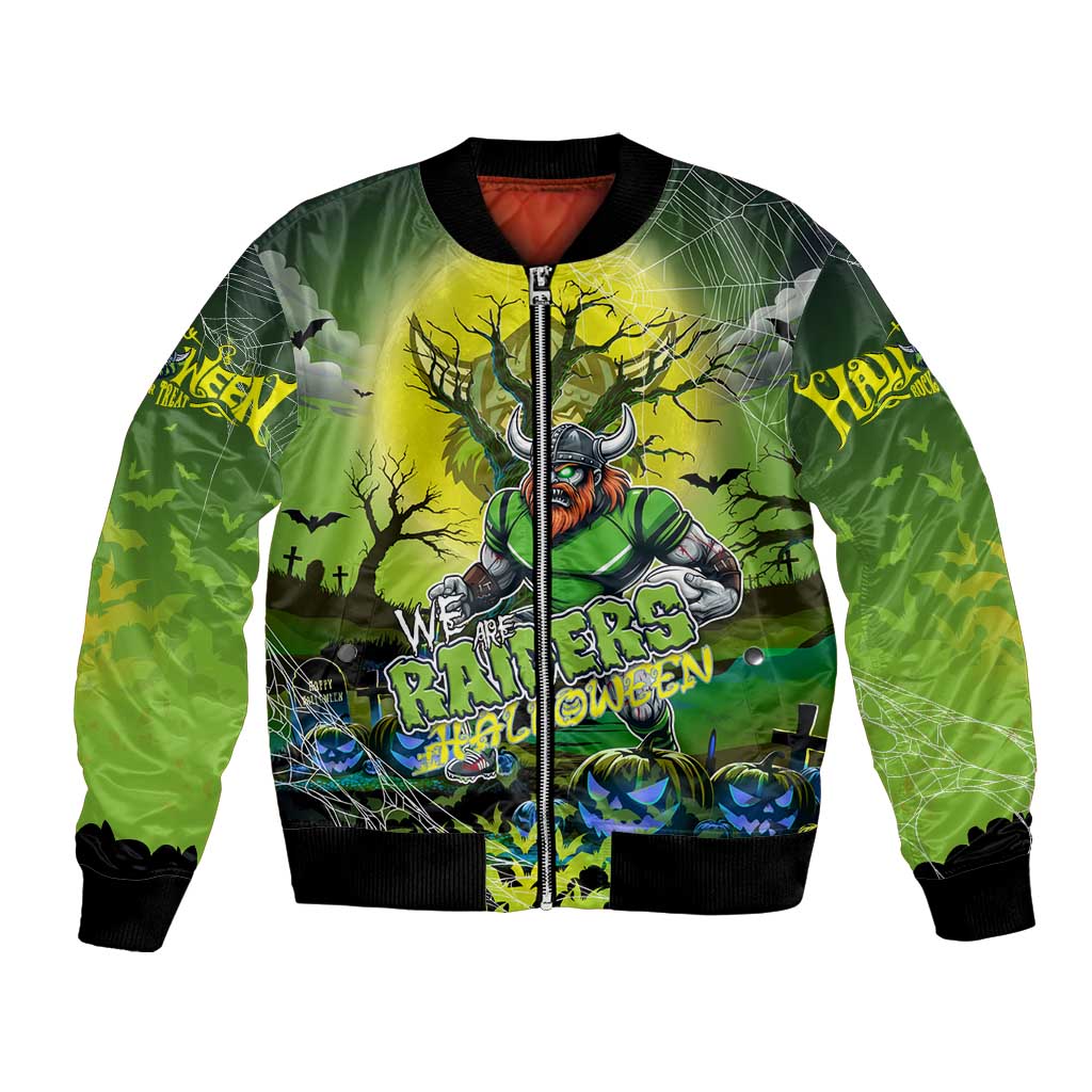 We Are Raiders Halloween Bomber Jacket Pumpkin Scary Spooky Season - Aussie Hoodie