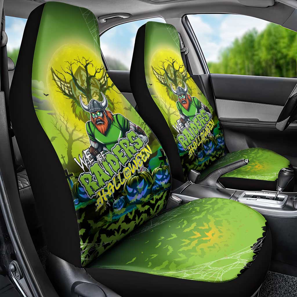 We Are Raiders Halloween Car Seat Cover Pumpkin Scary Spooky Season - Aussie Hoodie