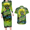 We Are Raiders Halloween Couples Matching Long Sleeve Bodycon Dress and Hawaiian Shirt Pumpkin Scary Spooky Season - Aussie Hoodie