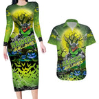 We Are Raiders Halloween Couples Matching Long Sleeve Bodycon Dress and Hawaiian Shirt Pumpkin Scary Spooky Season - Aussie Hoodie