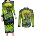 We Are Raiders Halloween Couples Matching Long Sleeve Bodycon Dress and Long Sleeve Button Shirt Pumpkin Scary Spooky Season - Aussie Hoodie