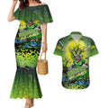 We Are Raiders Halloween Couples Matching Mermaid Dress and Hawaiian Shirt Pumpkin Scary Spooky Season - Aussie Hoodie