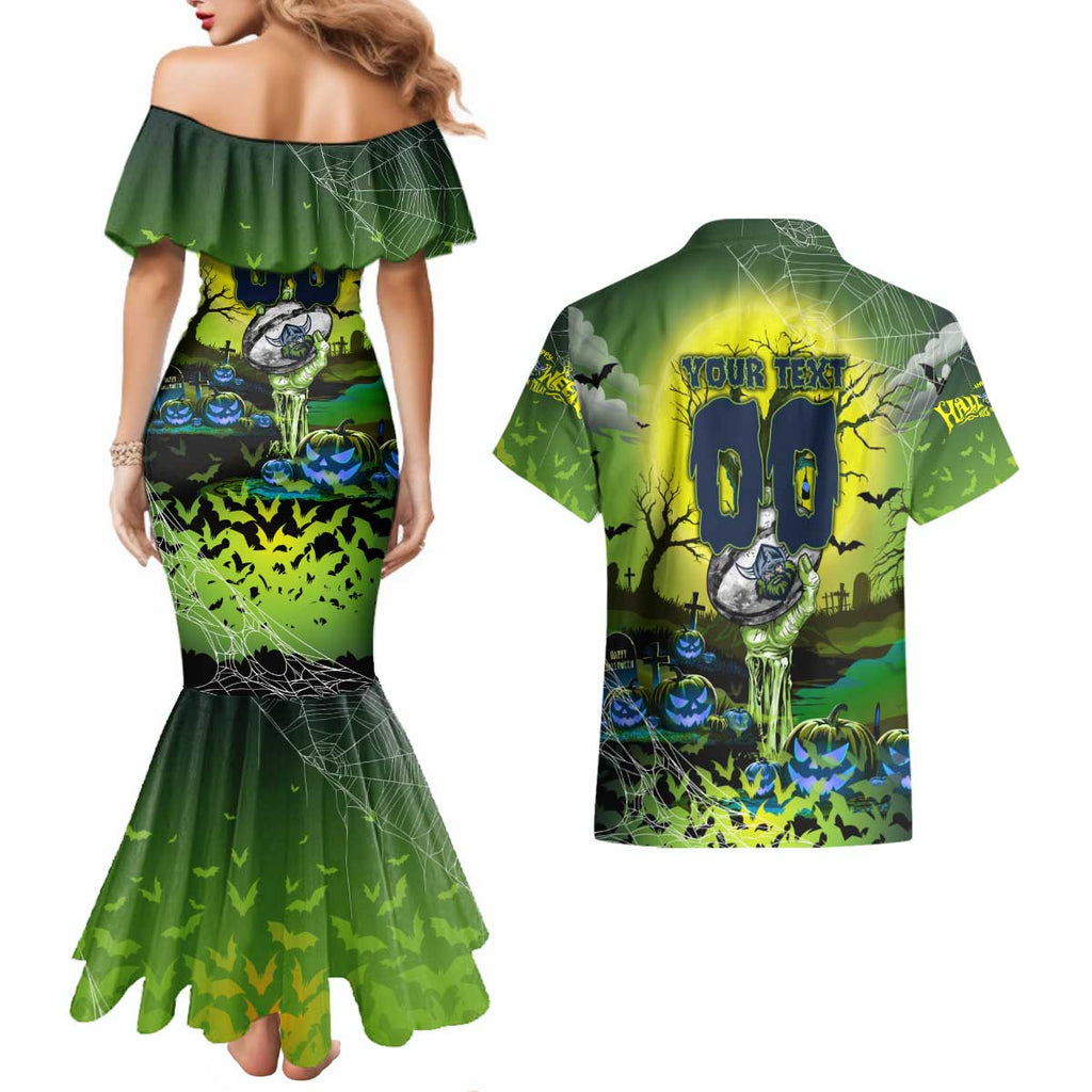 We Are Raiders Halloween Couples Matching Mermaid Dress and Hawaiian Shirt Pumpkin Scary Spooky Season - Aussie Hoodie