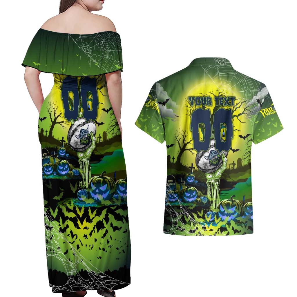 We Are Raiders Halloween Couples Matching Off Shoulder Maxi Dress and Hawaiian Shirt Pumpkin Scary Spooky Season - Aussie Hoodie