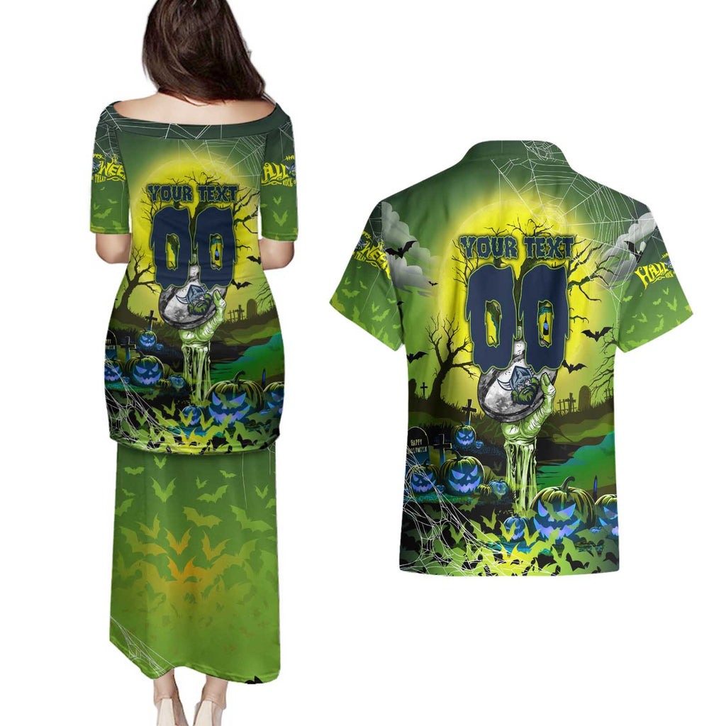 We Are Raiders Halloween Couples Matching Puletasi and Hawaiian Shirt Pumpkin Scary Spooky Season - Aussie Hoodie