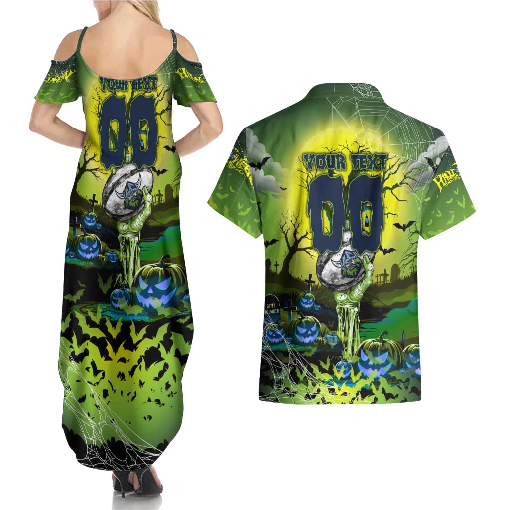 We Are Raiders Halloween Couples Matching Summer Maxi Dress and Hawaiian Shirt Pumpkin Scary Spooky Season - Aussie Hoodie