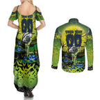 We Are Raiders Halloween Couples Matching Summer Maxi Dress and Long Sleeve Button Shirt Pumpkin Scary Spooky Season - Aussie Hoodie