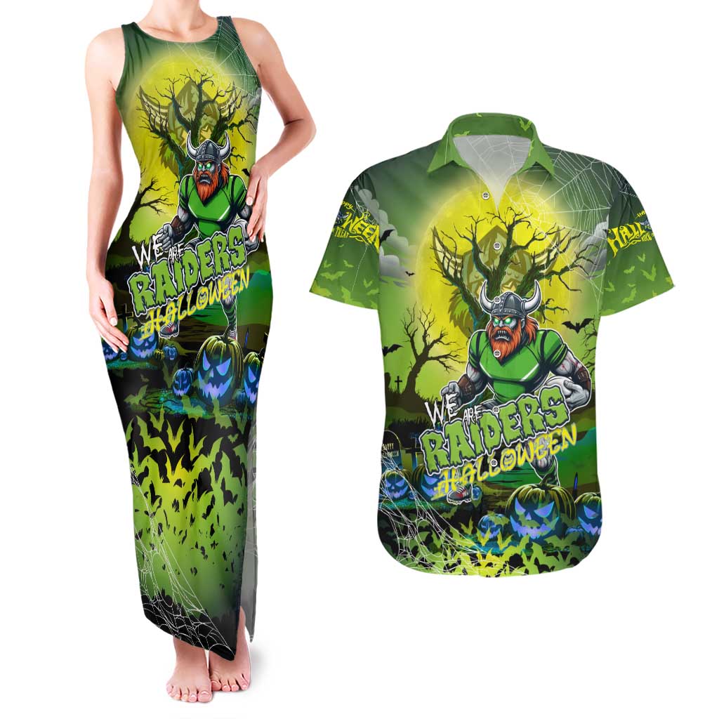 We Are Raiders Halloween Couples Matching Tank Maxi Dress and Hawaiian Shirt Pumpkin Scary Spooky Season - Aussie Hoodie