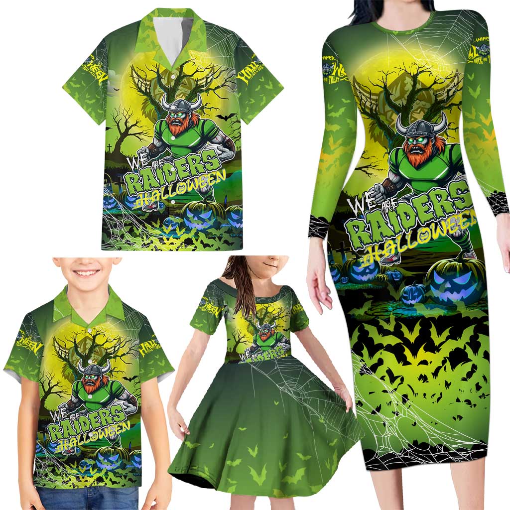 We Are Raiders Halloween Family Matching Long Sleeve Bodycon Dress and Hawaiian Shirt Pumpkin Scary Spooky Season - Aussie Hoodie