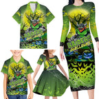 We Are Raiders Halloween Family Matching Long Sleeve Bodycon Dress and Hawaiian Shirt Pumpkin Scary Spooky Season - Aussie Hoodie