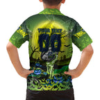 We Are Raiders Halloween Family Matching Off The Shoulder Long Sleeve Dress and Hawaiian Shirt Pumpkin Scary Spooky Season - Aussie Hoodie