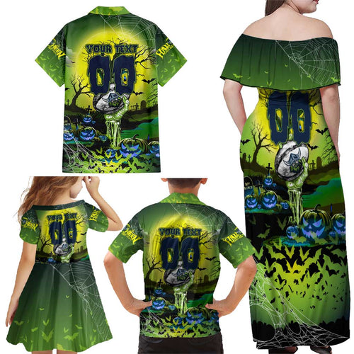 We Are Raiders Halloween Family Matching Off Shoulder Maxi Dress and Hawaiian Shirt Pumpkin Scary Spooky Season - Aussie Hoodie