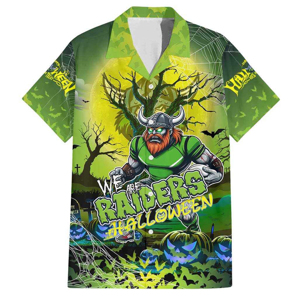 We Are Raiders Halloween Family Matching Off Shoulder Maxi Dress and Hawaiian Shirt Pumpkin Scary Spooky Season - Aussie Hoodie