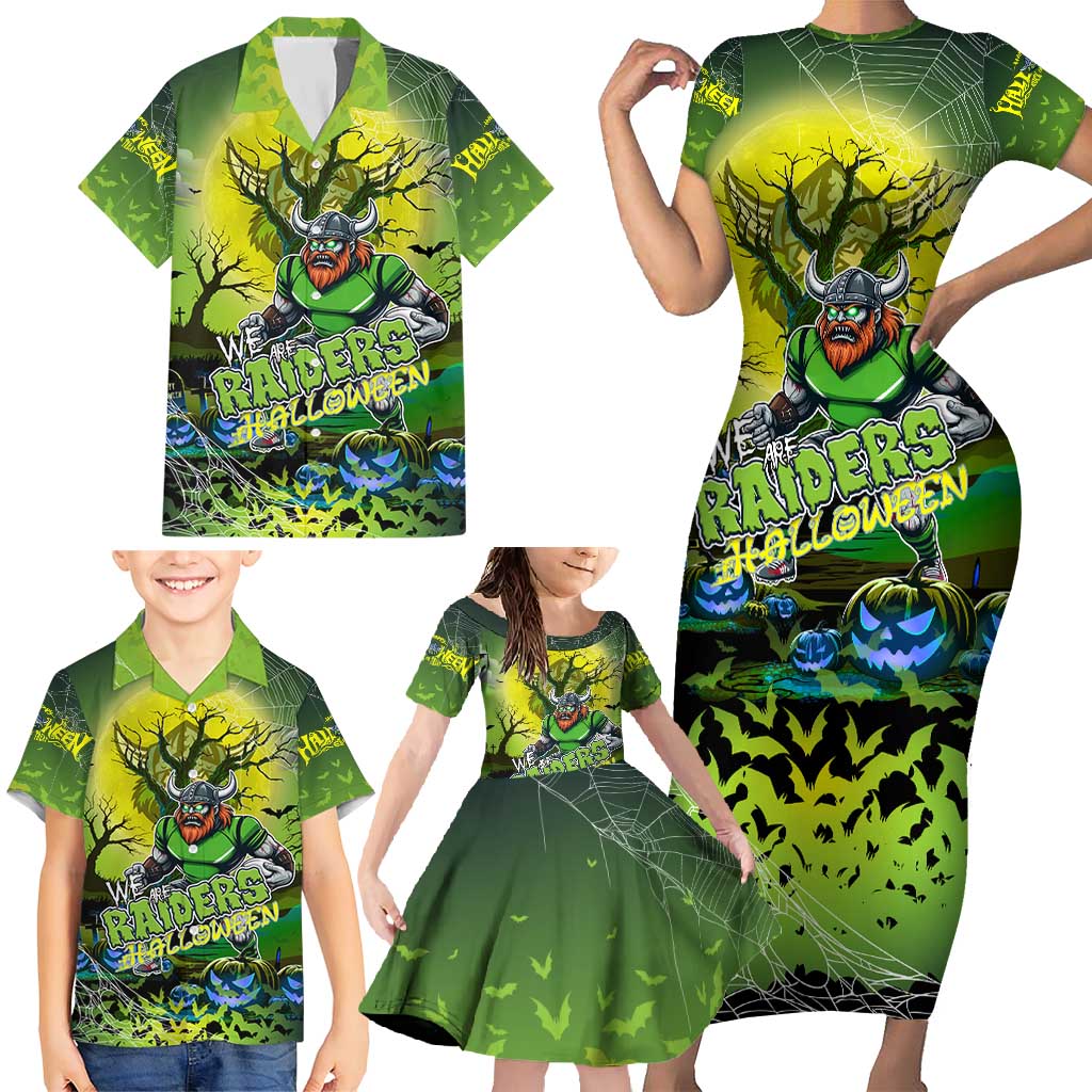 We Are Raiders Halloween Family Matching Short Sleeve Bodycon Dress and Hawaiian Shirt Pumpkin Scary Spooky Season - Aussie Hoodie