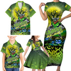 We Are Raiders Halloween Family Matching Short Sleeve Bodycon Dress and Hawaiian Shirt Pumpkin Scary Spooky Season - Aussie Hoodie