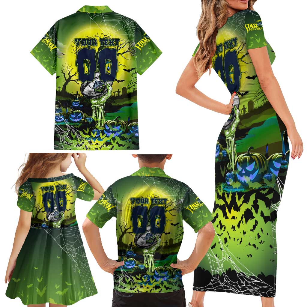 We Are Raiders Halloween Family Matching Short Sleeve Bodycon Dress and Hawaiian Shirt Pumpkin Scary Spooky Season - Aussie Hoodie