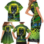We Are Raiders Halloween Family Matching Short Sleeve Bodycon Dress and Hawaiian Shirt Pumpkin Scary Spooky Season - Aussie Hoodie