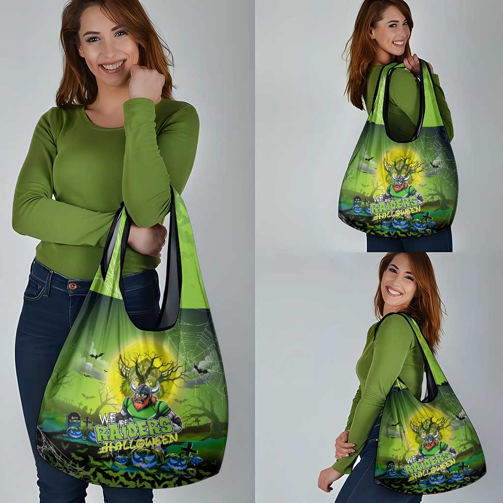 We Are Raiders Halloween Grocery Bag Pumpkin Scary Spooky Season - Aussie Hoodie