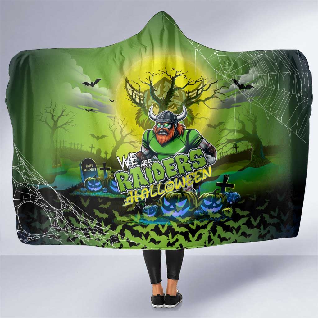 We Are Raiders Halloween Hooded Blanket Pumpkin Scary Spooky Season - Aussie Hoodie