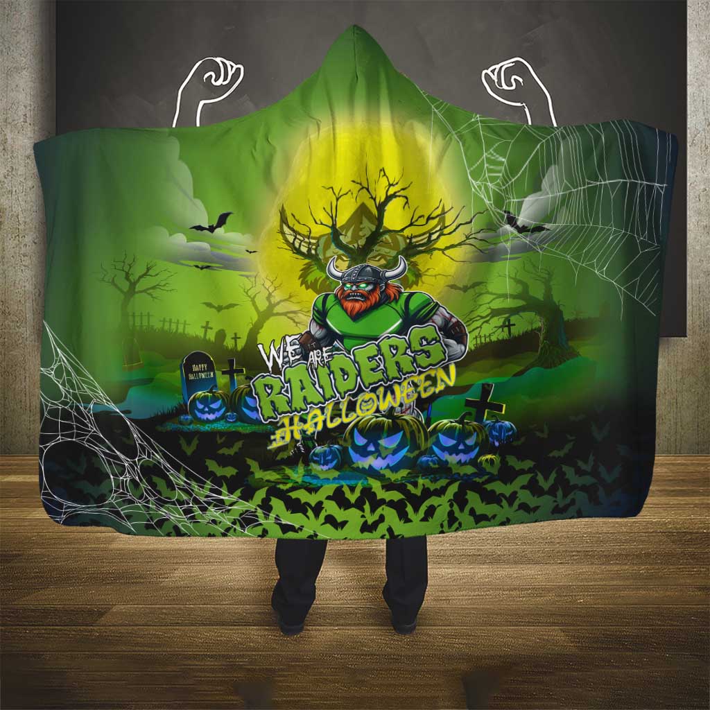 We Are Raiders Halloween Hooded Blanket Pumpkin Scary Spooky Season - Aussie Hoodie