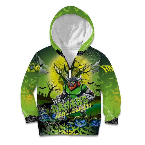 We Are Raiders Halloween Kid Hoodie Pumpkin Scary Spooky Season - Aussie Hoodie
