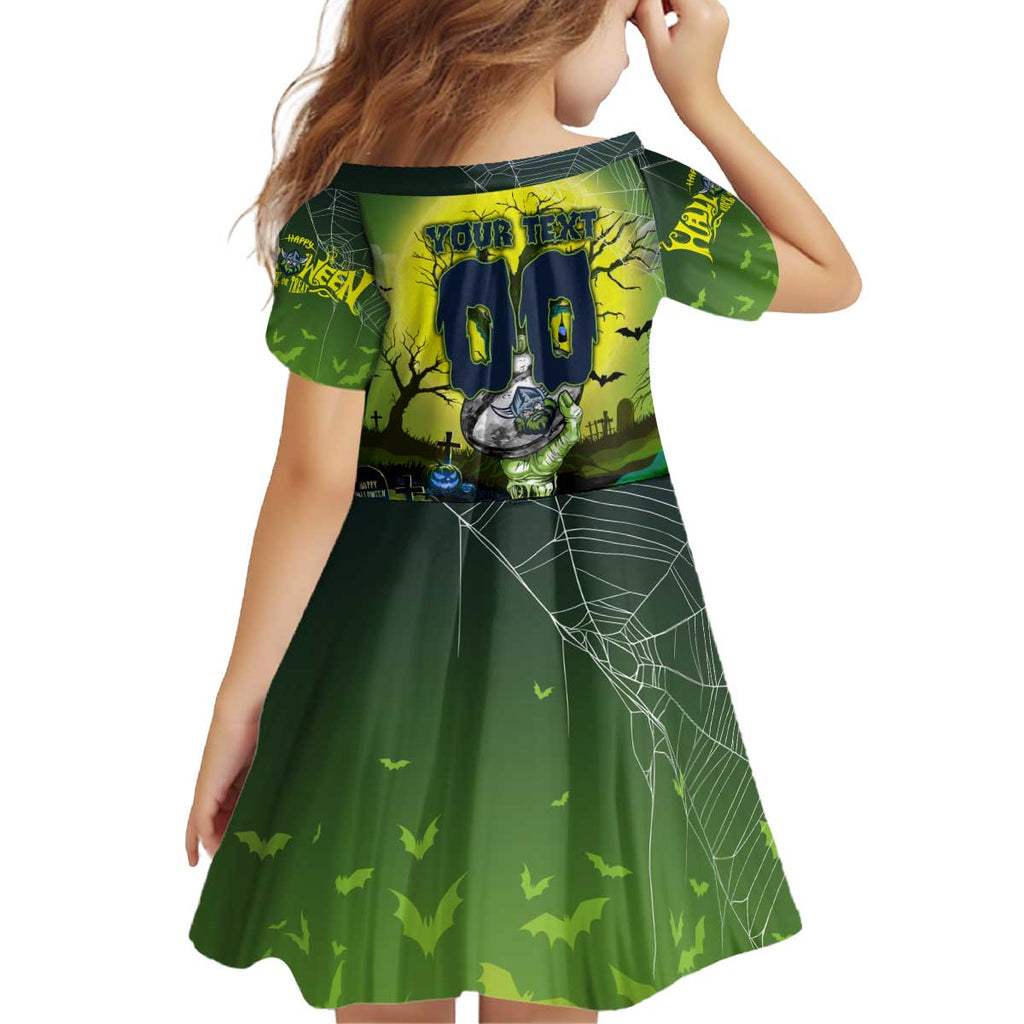 We Are Raiders Halloween Kid Short Sleeve Dress Pumpkin Scary Spooky Season - Aussie Hoodie