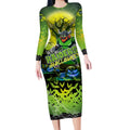 We Are Raiders Halloween Long Sleeve Bodycon Dress Pumpkin Scary Spooky Season - Aussie Hoodie