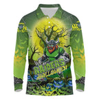 We Are Raiders Halloween Long Sleeve Polo Shirt Pumpkin Scary Spooky Season - Aussie Hoodie