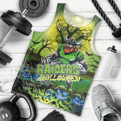 We Are Raiders Halloween Men Tank Top Pumpkin Scary Spooky Season - Aussie Hoodie