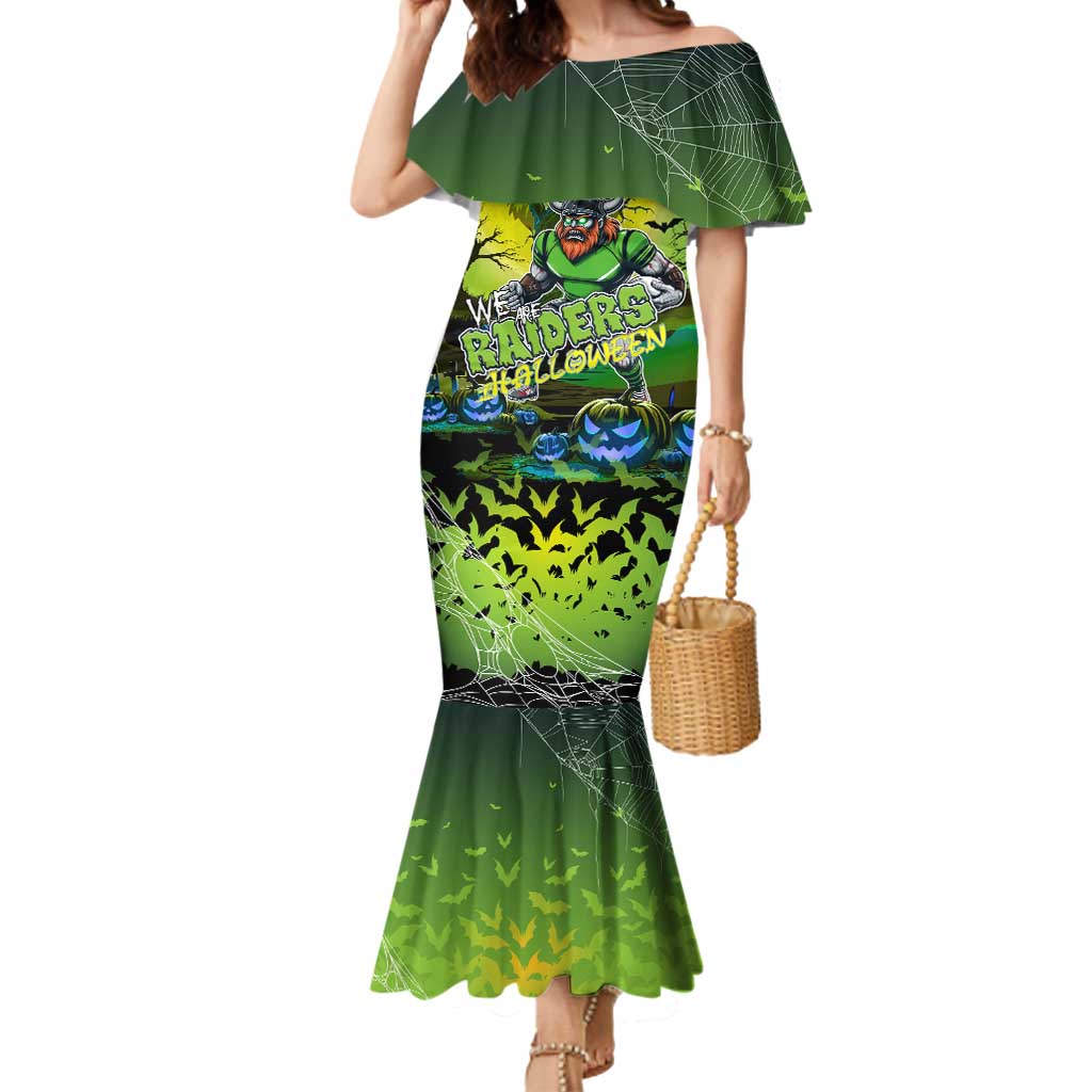 We Are Raiders Halloween Mermaid Dress Pumpkin Scary Spooky Season - Aussie Hoodie
