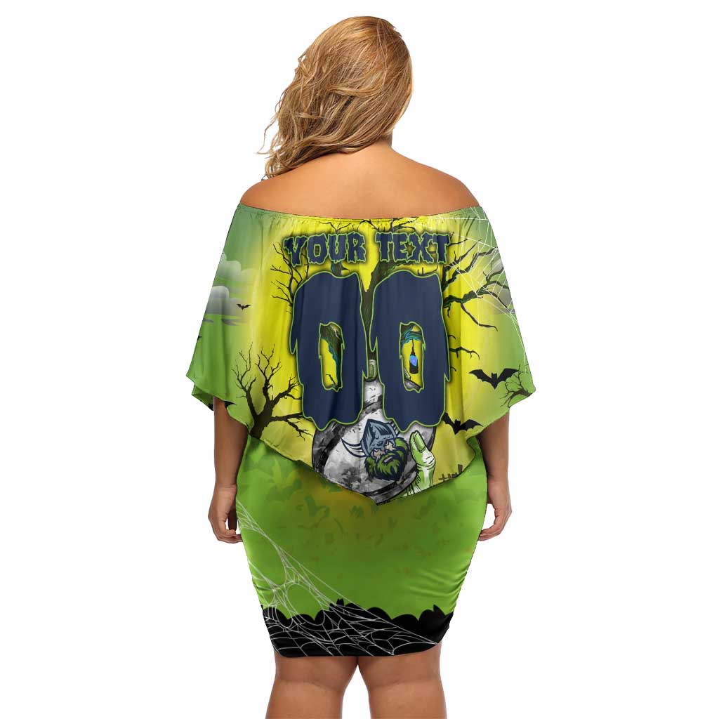 We Are Raiders Halloween Off Shoulder Short Dress Pumpkin Scary Spooky Season - Aussie Hoodie