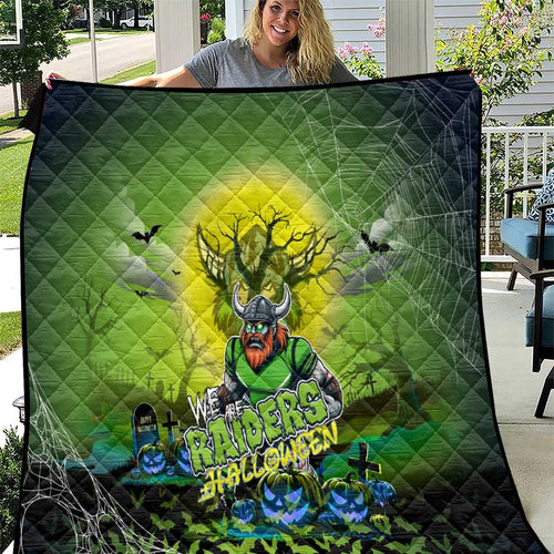 We Are Raiders Halloween Quilt Pumpkin Scary Spooky Season - Aussie Hoodie
