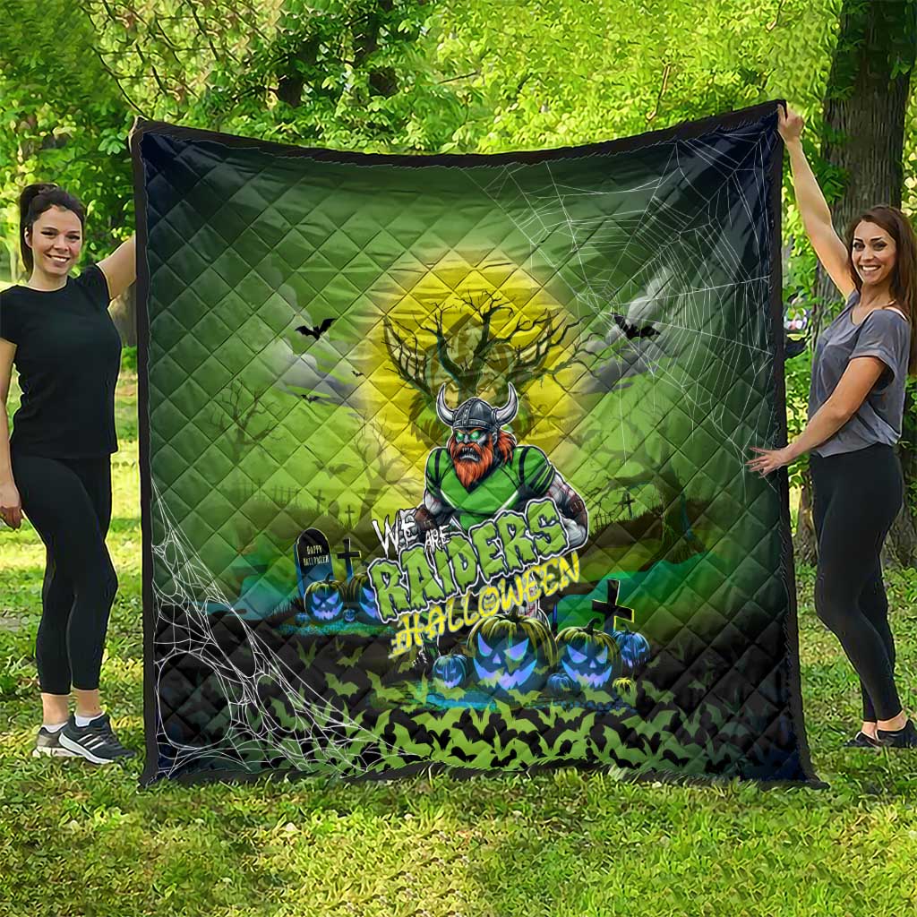 We Are Raiders Halloween Quilt Pumpkin Scary Spooky Season - Aussie Hoodie
