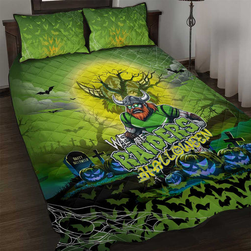 We Are Raiders Halloween Quilt Bed Set Pumpkin Scary Spooky Season - Aussie Hoodie