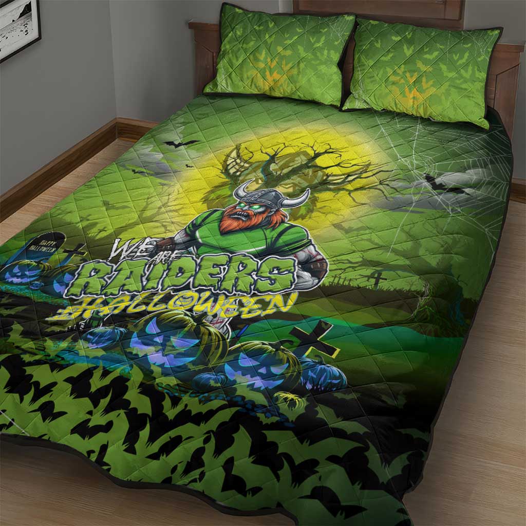 We Are Raiders Halloween Quilt Bed Set Pumpkin Scary Spooky Season - Aussie Hoodie
