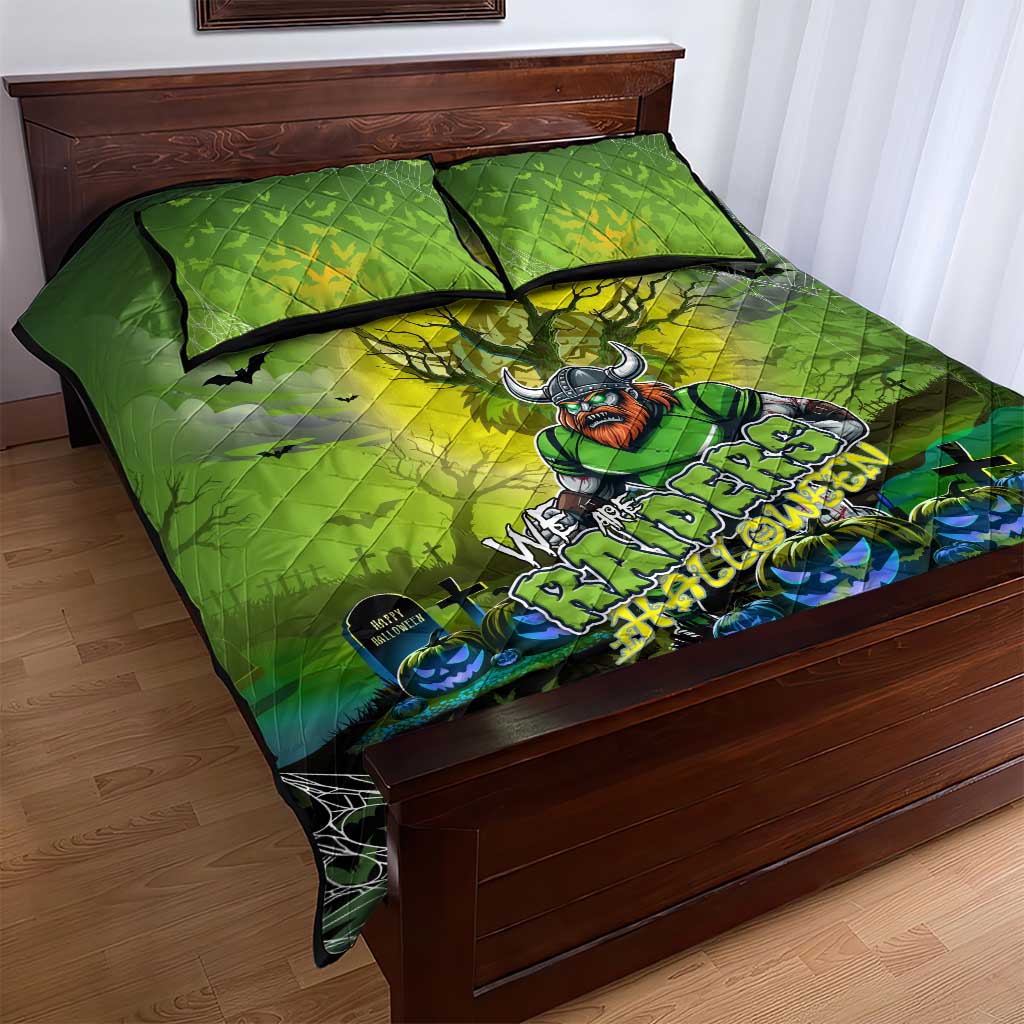 We Are Raiders Halloween Quilt Bed Set Pumpkin Scary Spooky Season - Aussie Hoodie