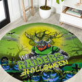 We Are Raiders Halloween Round Carpet Pumpkin Scary Spooky Season - Aussie Hoodie