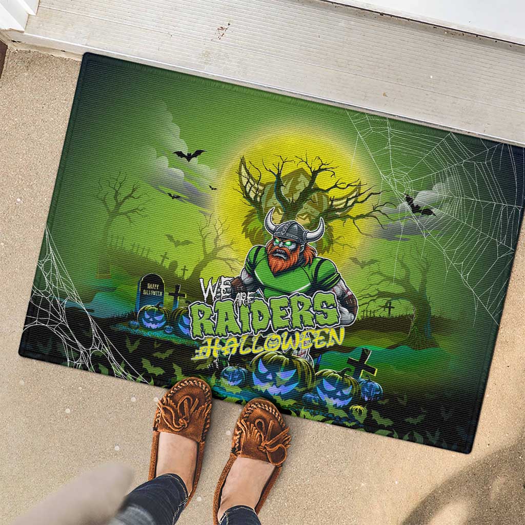 We Are Raiders Halloween Rubber Doormat Pumpkin Scary Spooky Season - Aussie Hoodie