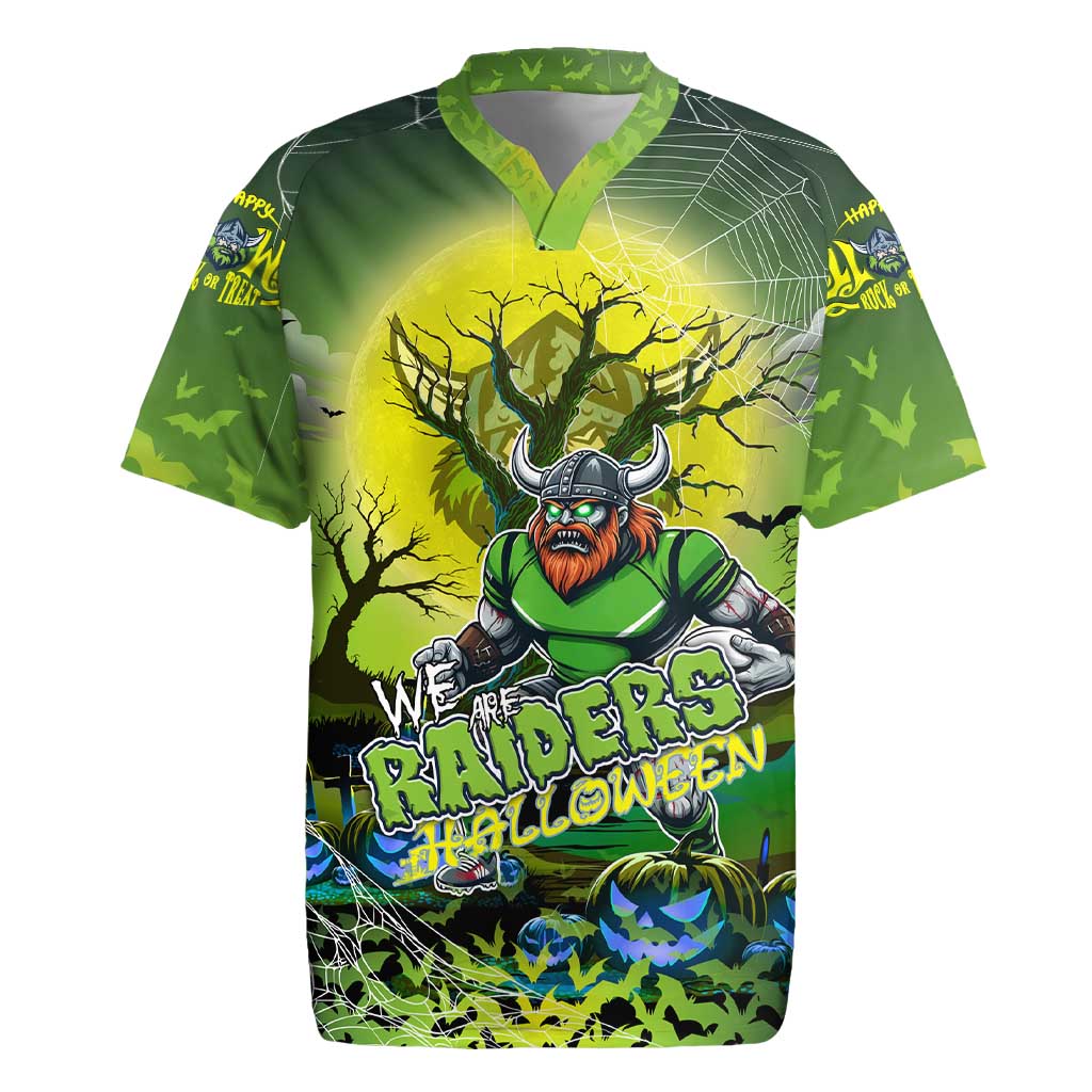 We Are Raiders Halloween Rugby Jersey Pumpkin Scary Spooky Season - Aussie Hoodie