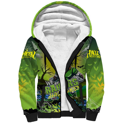 We Are Raiders Halloween Sherpa Hoodie Pumpkin Scary Spooky Season - Aussie Hoodie