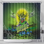 We Are Raiders Halloween Shower Curtain Pumpkin Scary Spooky Season - Aussie Hoodie