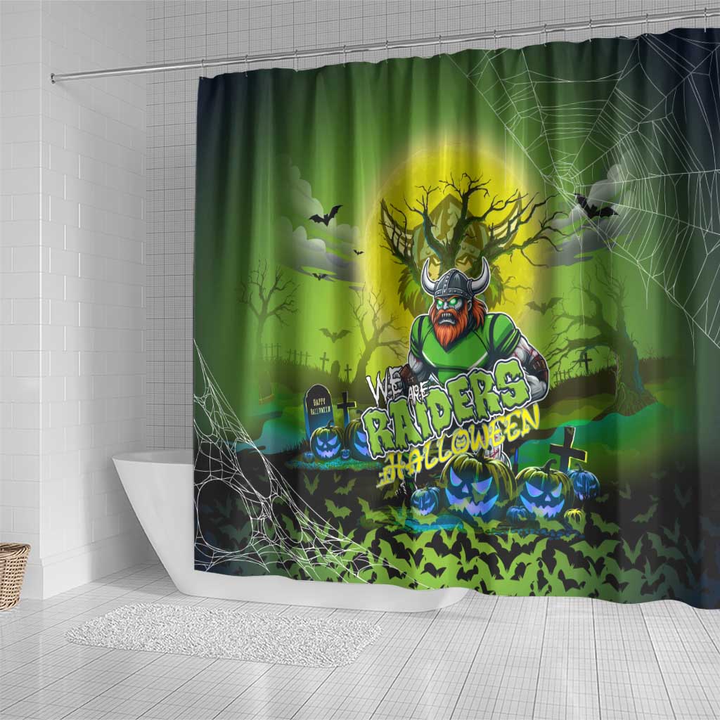 We Are Raiders Halloween Shower Curtain Pumpkin Scary Spooky Season - Aussie Hoodie
