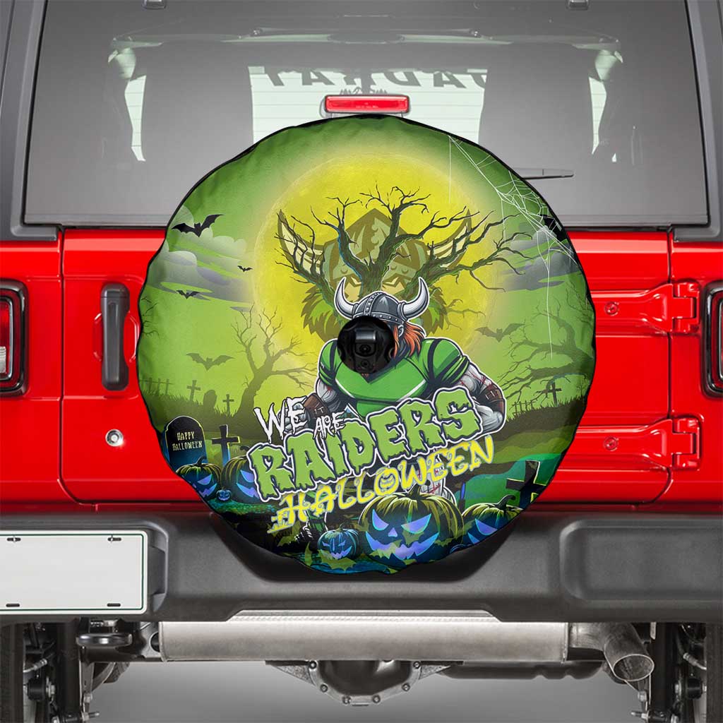 We Are Raiders Halloween Spare Tire Cover Pumpkin Scary Spooky Season - Aussie Hoodie