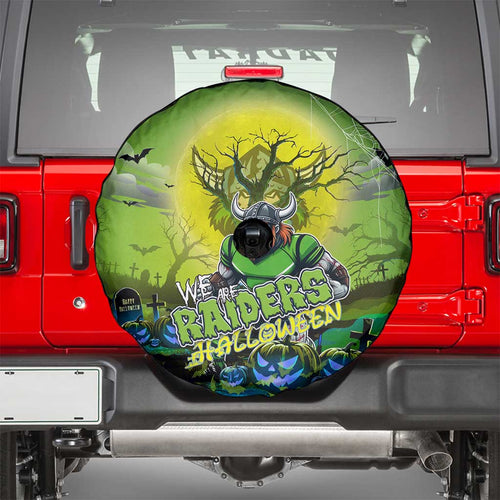 We Are Raiders Halloween Spare Tire Cover Pumpkin Scary Spooky Season - Aussie Hoodie