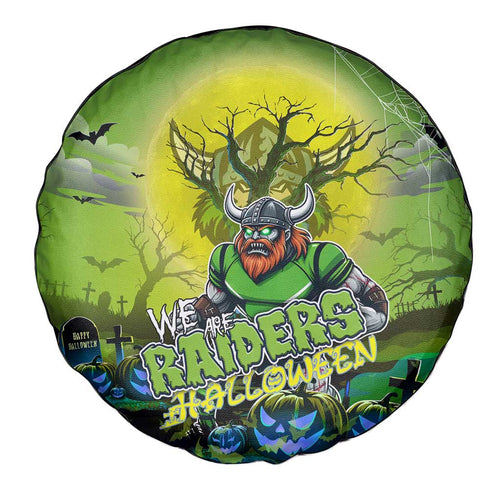 We Are Raiders Halloween Spare Tire Cover Pumpkin Scary Spooky Season - Aussie Hoodie