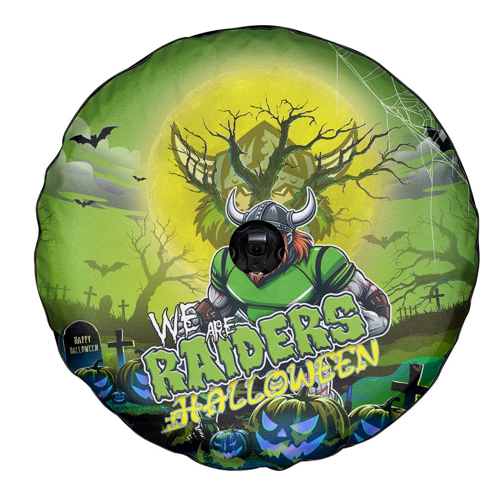 We Are Raiders Halloween Spare Tire Cover Pumpkin Scary Spooky Season - Aussie Hoodie