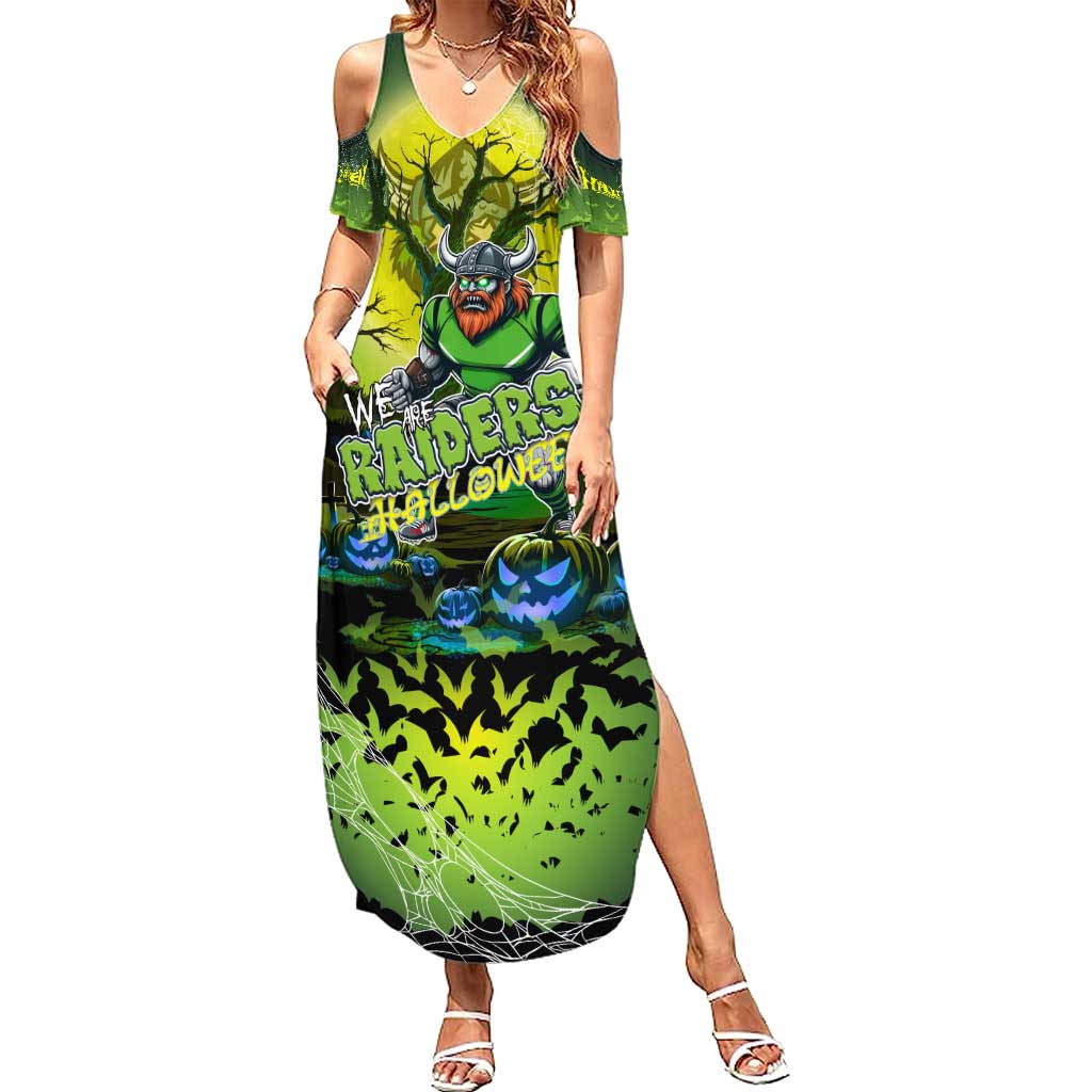 We Are Raiders Halloween Summer Maxi Dress Pumpkin Scary Spooky Season - Aussie Hoodie