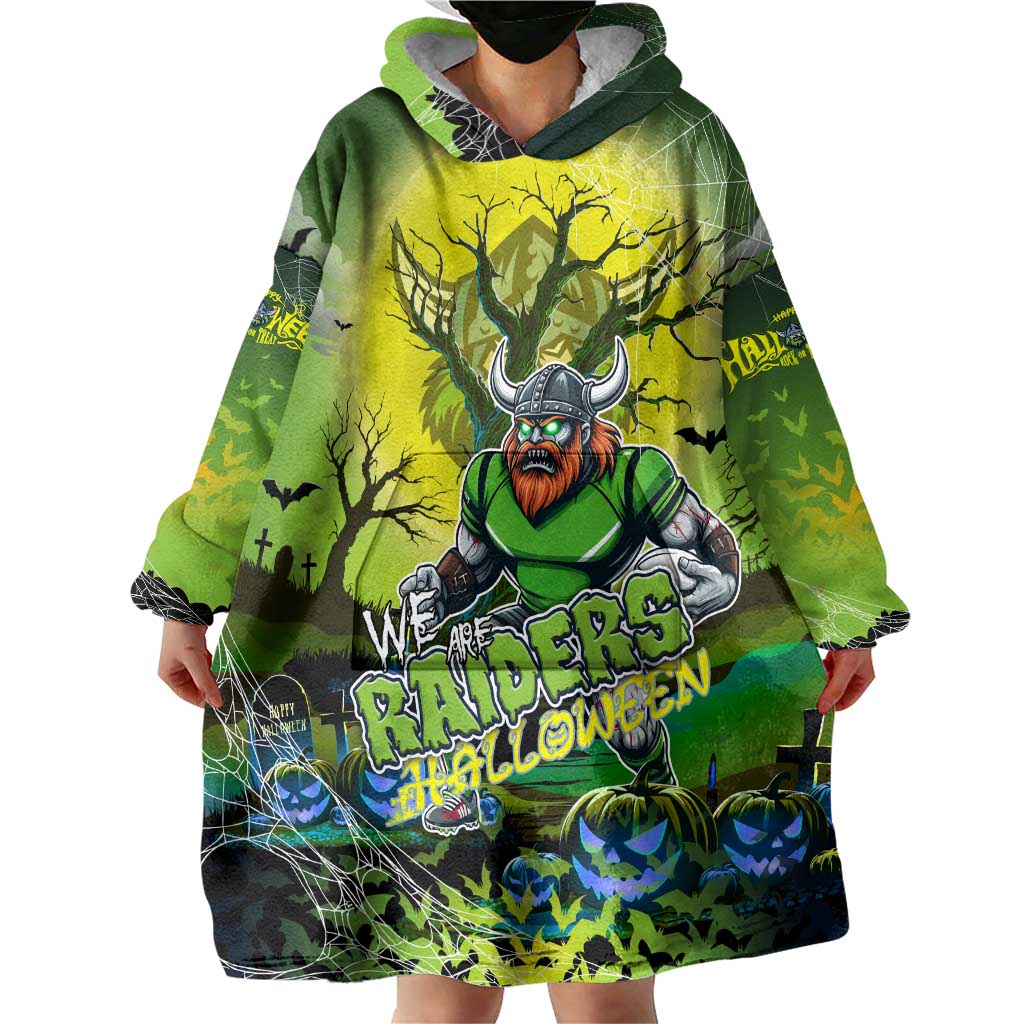 We Are Raiders Halloween Wearable Blanket Hoodie Pumpkin Scary Spooky Season - Aussie Hoodie
